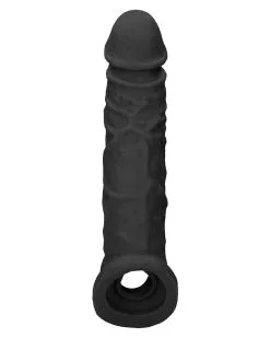 Real Rock Gaine De Pénis Realrock Curve 17 X 4.5cm Noire -Sextoys boutique gaine de penis realrock curve 17 x 45cm noire 4