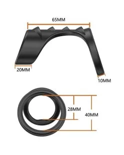 Generique Gaine Pour Pénis Souple Twins 8 X 4cm -Sextoys boutique gaine pour penis souple twins 8 x 4cm 5