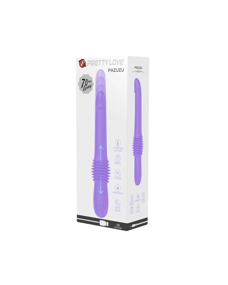 Pretty Love Gode Avec Poussée Pazuzu 15 X 3.5 Cm Violet 2 Pretty Love Gode Avec Poussée Pazuzu 15 X 3.5 Cm Violet – Image 2