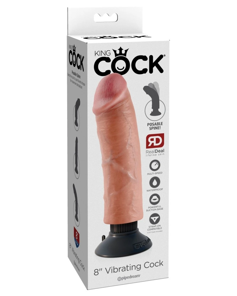Gode Avec Vibration King Cock 19 X 4.5cm 2 Gode Avec Vibration King Cock 19 X 4.5cm – Image 2