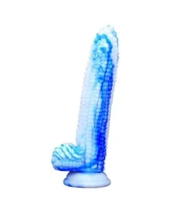 F*CK MY COLOR Gode Corn 16 X 4cm Bleu-Blanc