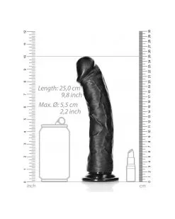 Real Rock Ultra Skin Gode Curved Strong 23 X 5.5cm Noir -Sextoys boutique gode curved strong 23 x 55cm noir 6