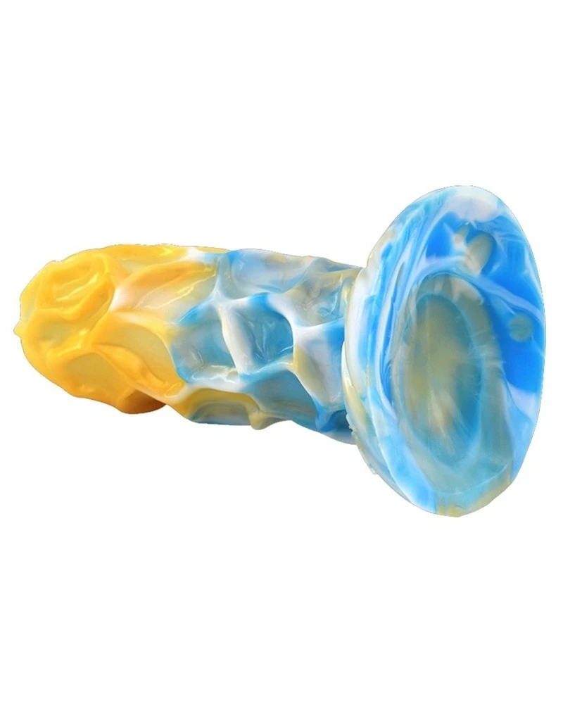 F*CK MY COLOR Gode Dragonis 16 X 5.5cm Doré-Bleu 2 F*CK MY COLOR Gode Dragonis 16 X 5.5cm Doré-Bleu – Image 2