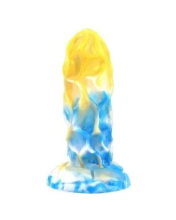 F*CK MY COLOR Gode Dragonis 16 X 5.5cm Doré-Bleu