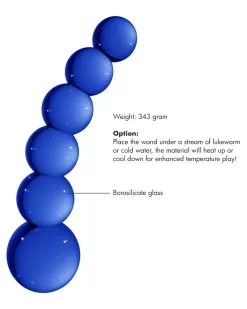 Chrystalino Gode En Verre Planets Bleu 18 X 4.3 Cm -Sextoys boutique gode en verre planets bleu 18 x 43 cm 3