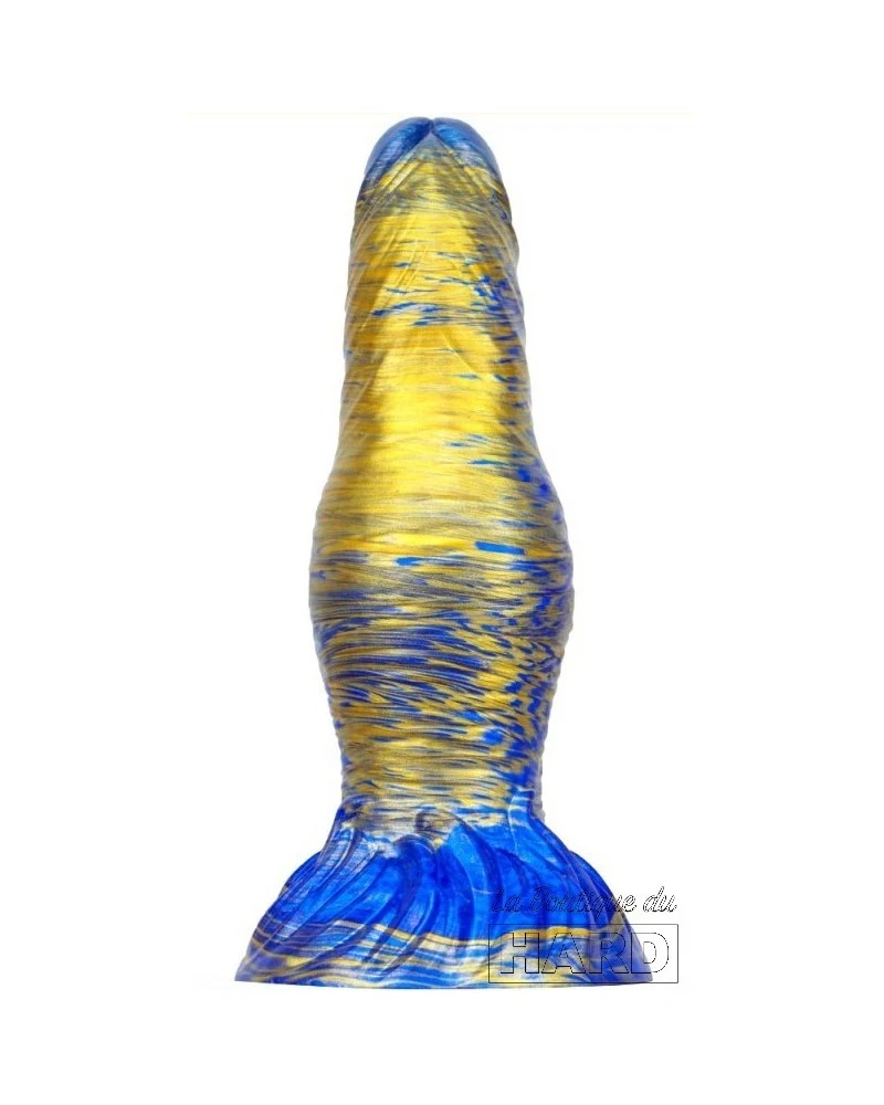 MetallicAnal Gode Fantasy Duxel 17 X 6cm Bleu-doré 2 MetallicAnal Gode Fantasy Duxel 17 X 6cm Bleu-doré – Image 2