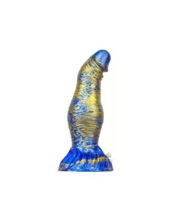 MetallicAnal Gode Fantasy Duxel 17 X 6cm Bleu-doré 5 MetallicAnal Gode Fantasy Duxel 17 X 6cm Bleu-doré -Sextoys boutique gode fantasy duxel 17 x 6cm bleu dore 2