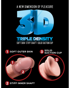 Gode King Cock Triple Density 7 - 18 X 4.2 Cm -Sextoys boutique gode king cock triple density 7 18 x 42 cm 4