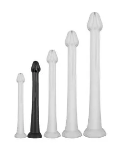 Darksil Gode Long Whale Dildo M 40 X 5.5cm - Pointe 4.6cm Noir