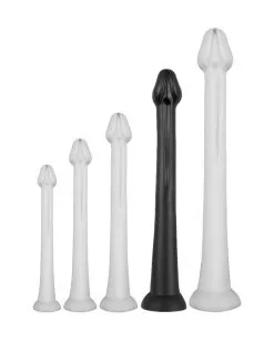 Darksil Gode Long Whale Dildo XL 48 X 7cm - Pointe 5.5cm Noir