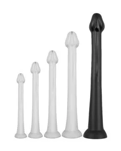 Darksil Gode Long Whale Dildo XXL 55 X 7.5cm - Pointe 6.3cm Noir