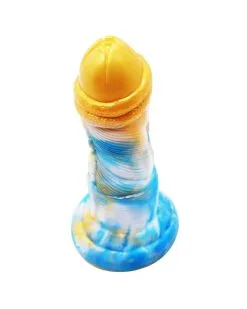 F*CK MY COLOR Gode Nox 18 X 6cm Doré-Bleu