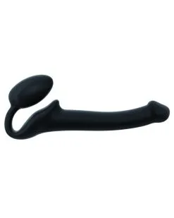 Gode + Plug Strap-On-Me Beandable S 15 X 3.5 Cm Noir