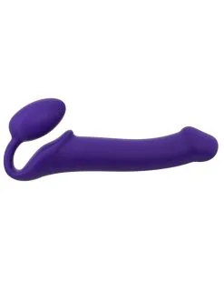 Gode + Plug STRAP-ON-ME Bendable L 16 X 3.7 Cm Violet