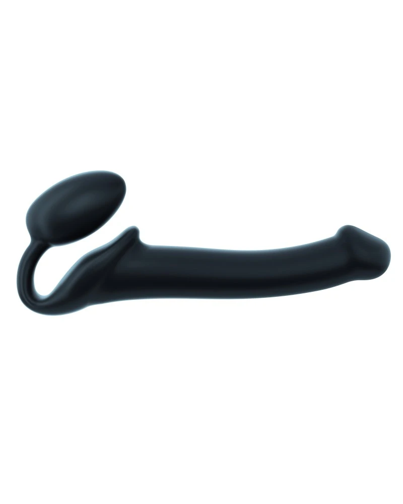 Gode + Plug STRAP-ON-ME Bendable M 16 X 4 Cm Noir 1 Gode + Plug STRAP-ON-ME Bendable M 16 X 4 Cm Noir