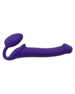 Gode + Plug STRAP-ON-ME Bendable M 16 X 4 Cm Violet