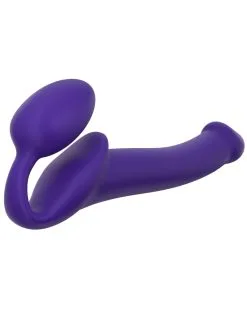 Gode + Plug STRAP-ON-ME Bendable M 16 X 4 Cm Violet -Sextoys boutique gode plug strap on me bendable m 16 x 4 cm violet 6
