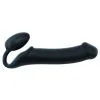 Gode + Plug STRAP-ON-ME Bendable XL 16 X 4.5 Cm Noir