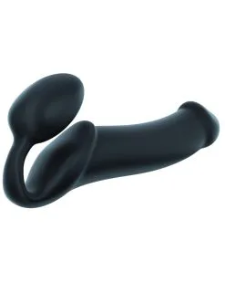 Gode + Plug STRAP-ON-ME Bendable XL 16 X 4.5 Cm Noir -Sextoys boutique gode plug strap on me bendable xl 16 x 45 cm noir 2