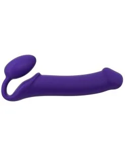 Gode + Plug STRAP-ON-ME Bendable XL 16 X 4.5 Cm Violet