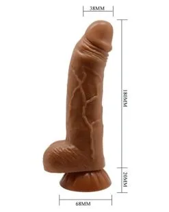 Baile Gode Réaliste Angelo 15 X 4 Cm Marron -Sextoys boutique gode realiste angelo 15 x 4 cm marron 2