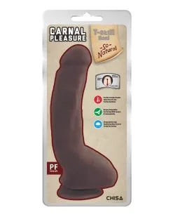 T-Skin Real Gode Réaliste Carnal Pleasure 16 X 4cm Marron -Sextoys boutique gode realiste carnal pleasure 16 x 4cm marron 1