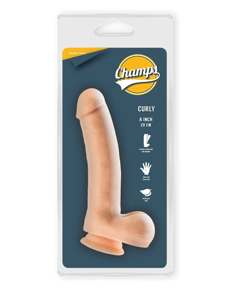 Gode Réaliste Curly Champs 16 X 4cm 2 Gode Réaliste Curly Champs 16 X 4cm – Image 2