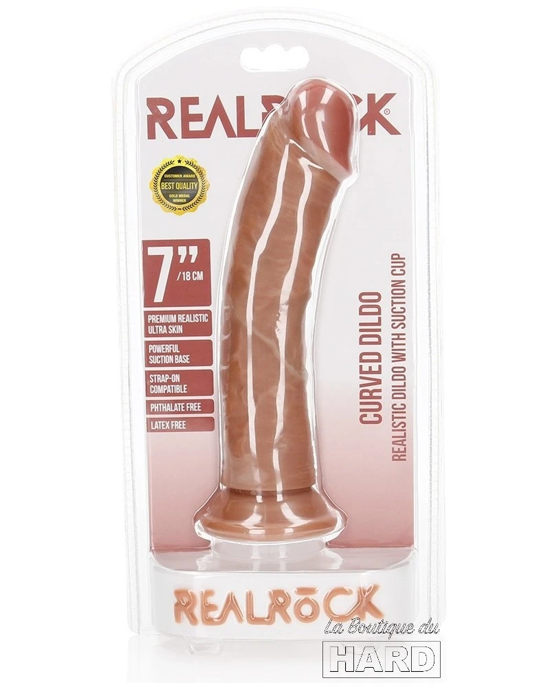 Real Rock Ultra Skin Gode Réaliste Curved Dildo 18 X 4.2cm Latino 2 Real Rock Ultra Skin Gode Réaliste Curved Dildo 18 X 4.2cm Latino – Image 2