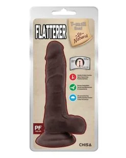 T-Skin Real Gode Réaliste Flatterer 14 X 4 Cm Marron -Sextoys boutique gode realiste flatterer 14 x 4 cm marron 1