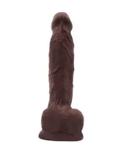 T-Skin Real Gode Réaliste Flatterer 14 X 4 Cm Marron -Sextoys boutique gode realiste flatterer 14 x 4 cm marron 2