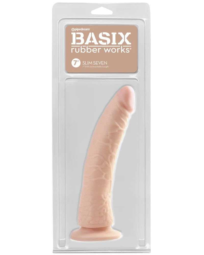 Basix Rubber Gode Réaliste Slim 18 X 4 Cm 2 Basix Rubber Gode Réaliste Slim 18 X 4 Cm – Image 2