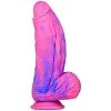 F*CK MY COLOR Gode Silicone Fat Dick 18 X 6.5cm Rose-Bleu