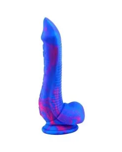F*CK MY COLOR Gode Silicone Inkipus 18 X 5.5cm Bleu-Rose