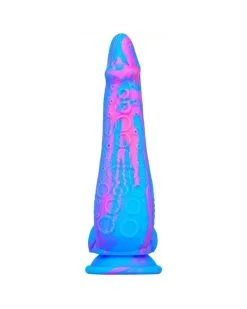 F*CK MY COLOR Gode Silicone Inkipus 18 X 5.5cm Bleu-Rose -Sextoys boutique gode silicone inkipus 18 x 55cm bleu rose 3
