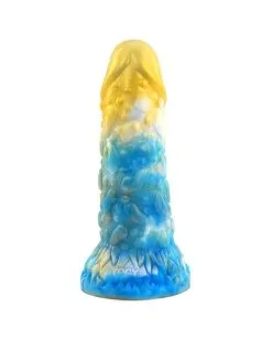 F*CK MY COLOR Gode Toadyk 17 X 6cm Doré-Bleu