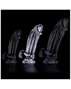 ClearlyHorny Gode Transparent Kolk M 14 X 4.5cm