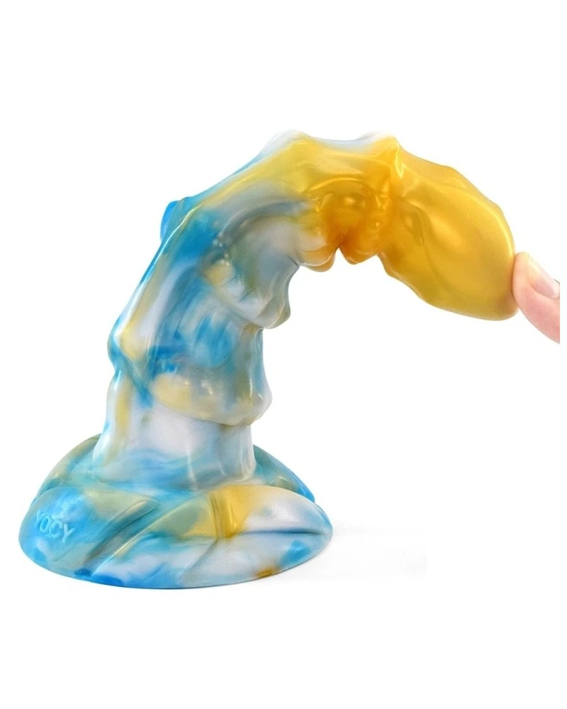 F*CK MY COLOR Gode Veldix 18 X 5.5cm Doré-Bleu 2 F*CK MY COLOR Gode Veldix 18 X 5.5cm Doré-Bleu – Image 2