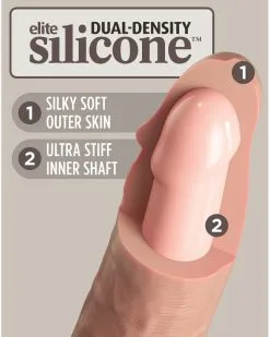 King Cock Elite Gode Vibrant 2Density Eight - 20 X 5.4cm -Sextoys boutique gode vibrant 2density eight 20 x 54cm 7