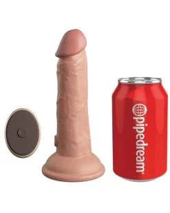 King Cock Elite Gode Vibrant 2Density Six - 15.5 X 4cm