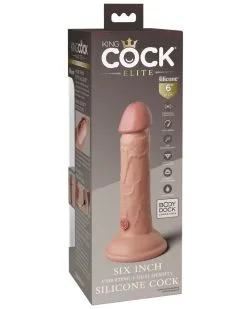 King Cock Elite Gode Vibrant 2Density Six - 15.5 X 4cm -Sextoys boutique gode vibrant 2density six 155 x 4cm 4