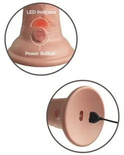 King Cock Elite Gode Vibrant 2Density Six - 15.5 X 4cm -Sextoys boutique gode vibrant 2density six 155 x 4cm 6