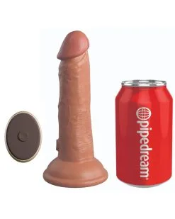 King Cock Elite Gode Vibrant 2Density Six - 15.5 X 4cm Latino