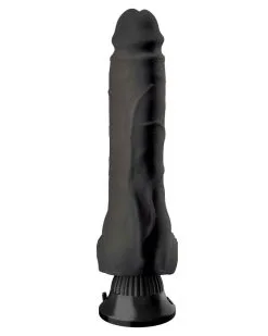Real Feel Gode Vibrant Feel Deluxe N°7 - 18 X 5.2cm Noir -Sextoys boutique gode vibrant feel deluxe n7 18 x 52cm noir 2