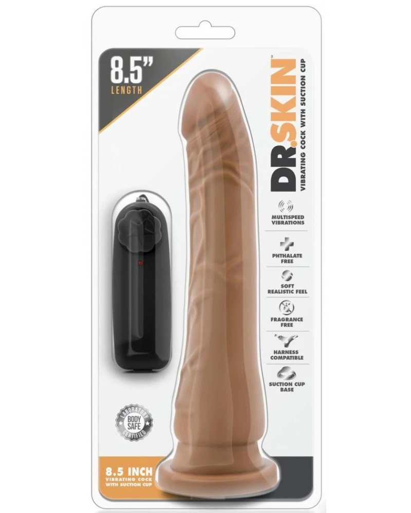 Dr. Skin Gode Vibrant Long Thin Dr Skin 20 X 4.5cm Latino 2 Dr. Skin Gode Vibrant Long Thin Dr Skin 20 X 4.5cm Latino – Image 2