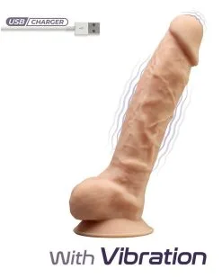 Gode Vibrant Silexd Modèle 1 - 8" - 16.5 X 4.5cm