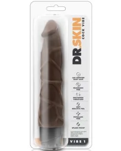 Dr. Skin Gode Vibrant Vibe 1 Dr Skin 18 X 4.5cm Marron -Sextoys boutique gode vibrant vibe 1 dr skin 18 x 45cm marron 1