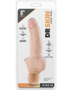Dr. Skin Gode Vibrant Vibe 12 Dr Skin 13 X 3.7cm -Sextoys boutique gode vibrant vibe 12 dr skin 13 x 37cm 1