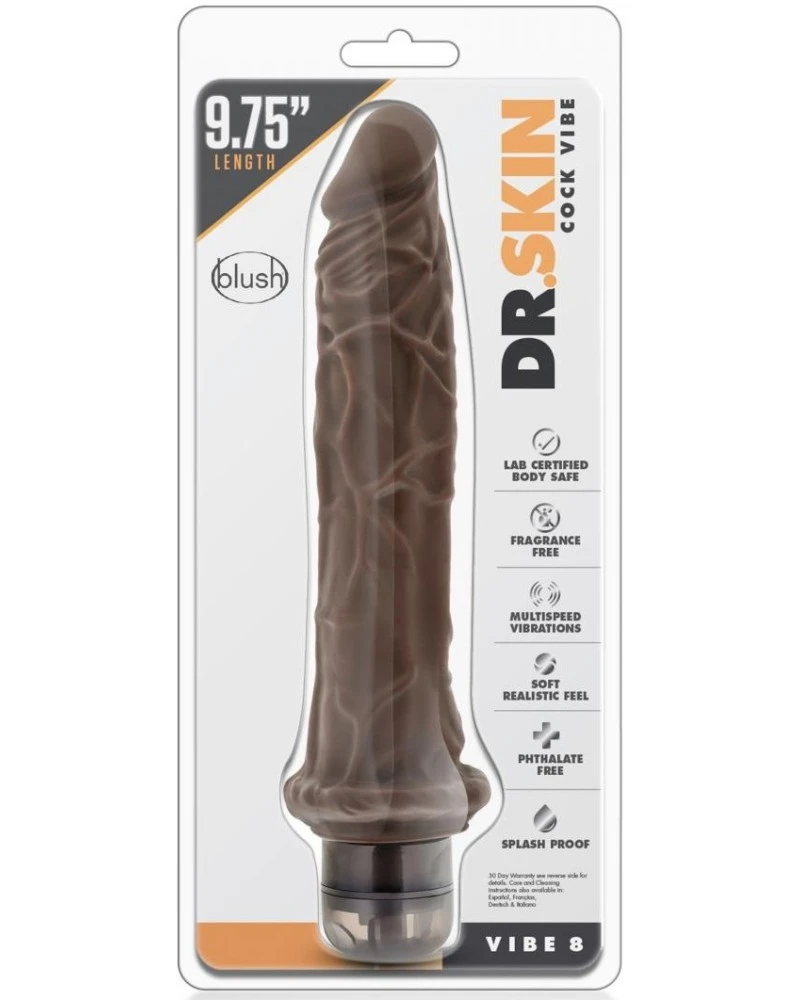 Dr. Skin Gode Vibrant Vibe 8 Dr Skin 20 X 4.5cm Marron 2 Dr. Skin Gode Vibrant Vibe 8 Dr Skin 20 X 4.5cm Marron – Image 2