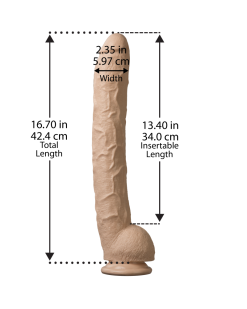 Doc Johnson Gode XXL Dick Rambone 34 X 6.4 Cm Chair -Sextoys boutique gode xxl dick rambone 34 x 64 cm chair 2