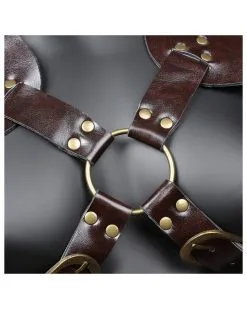 KinkHarness Harnais Armure Gladiarmor Marron -Sextoys boutique harnais armure gladiarmor marron 4